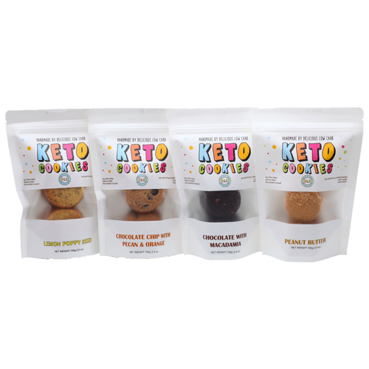 Keto Cookies - Choose your own flavours - (10 cookies in each pouch)