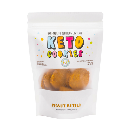 Keto Cookies - PEANUT BUTTER (10 cookies in each pouch)
